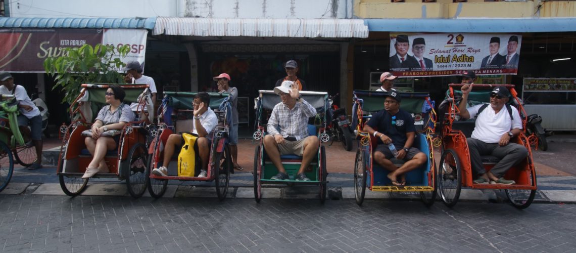 Tricycles at Belakang Padang Island